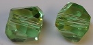 8mm Graphic Cube Peridot