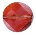 Swarovski 22mm Twisted Bead- Red Magma