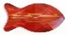 Swarovski 14mm Fish Bead- Red Magma