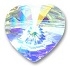 Swarovski 10mm Heart Bead- Crystal AB