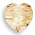 Swarovski 10mm Heart Bead- Golden Shadow