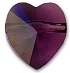 Swarovski 8mm Heart Bead- Amethyst