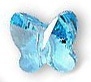 Swarovski 5mm Butterfly Bead Aquamarine