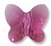 Swarovski 5mm Butterfly Bead Fuchsia