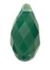 11 x 5.5mm Briolette Pendant Palace Green Opal