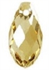 21 x 10.5mm Briolette Pendant Golden Shadow