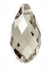 21 x 10.5mm Briolette Pendant Silver Shade