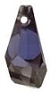 21mm Polygon Pendant Tanzanite Satin