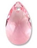 16mm Teardrop Pendant Light Rose