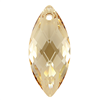 30 x 14mm Navette Pendant Golden Shadow