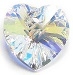 10mm Heart Pendant Crystal AB