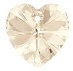 10mm Heart Pendant Light Silk