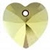 10mm Heart Pendant Siam AB