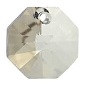 12mm Octagon Pendant Silver Shade