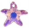 16mm Starfish Pendant Light Amethyst AB