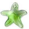 16mm Starfish Pendant Peridot