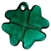 23mm Clover Pendant- Emerald