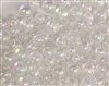 Smooth Round Acrylic Beads- Crystal AB- Assorted