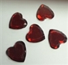 Acrylic/Plastic Heart Flat Back-18mm