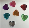 Acrylic/Plastic Heart Flat Back-8mm