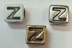 6mm Square Plastic Letter- Z
