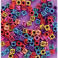 6mm Square Plastic Letters-COLORS