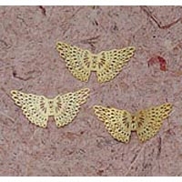 2" Filigree Metal Angel Wings - Wing Facing Up