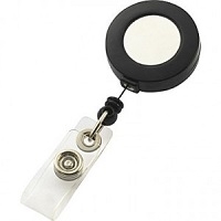 Retractable Badge Clip with Fold Over Snap