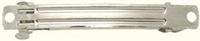 1 1/2" Barrette Blank Silver