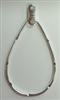 Teardrop Earring Hoop-HAMMERED SPL