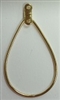 Teardrop Earring Hoop-SMOOTH GOLD