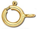 6mm Spring Ring Clasp-GOLD