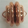 12mm Swirl Plated Magnetic Clasp-COPPER PLATED