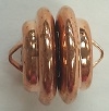 12mm Swirl Plated Magnetic Clasp-COPPER PLATED