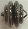 12mm Swirl Plated Magnetic Clasp-GUNMETAL/HEMATITE PLATED