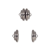 12mm Swirl Plated Magnetic Clasp- STAINLESS STEEL (HYPOALLERGENIC)