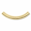 5 x 30mm Plated Curved Tube-GOLD