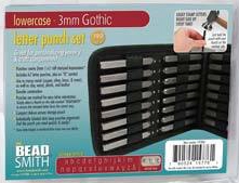 BeadSmith Letter Punch set