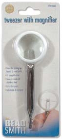 BeadSmith Tweezer with Magnifier