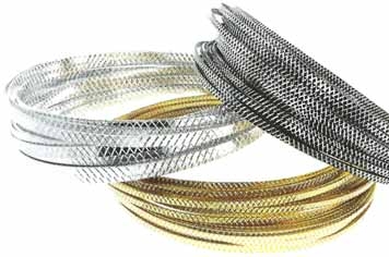 Flat Diamond Cut Aluminum Wire - 1mm x 3mm