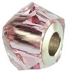 Swarovski BeCharmed Helix Large Hole Bead- Light Rose