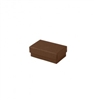 #21 Cocoa Solid Top Jewelry Box- 2 1/2" x 1 1/2" x 7/8"