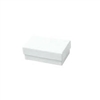 #21 White Swirl Solid Top Jewelry Box - 2 1/2" x 1 1/2" x 7/8"