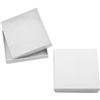 #22 White Swirl Solid Top Jewelry Box- 1 7/8" x 1 7/8" x 7/8"