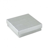 #33 Silver Solid Top Jewelry Box- 3 1/2" x 3 1/2" x 1"