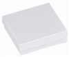 #33 White Swirl Solid Top Jewelry Box- 3 1/2" x 3 1/2" x 1"