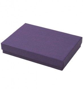 #53 Purple Solid Top Jewelry Box- 5 1/4" x 3 3/4" x 7/8"