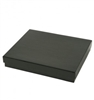#65 Shiny Black Solid Top Jewelry Box- 6" x 5" x 1"