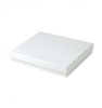 #65 White Swirl Solid Top Jewelry Box- 6" x 5" x 1"