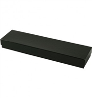 #82 Black Onyx Solid Top Jewelry Box- 8" x 2" x 7/8"